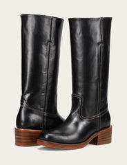 Frye Women's Campus 14L Jet Black Boots Jet Black