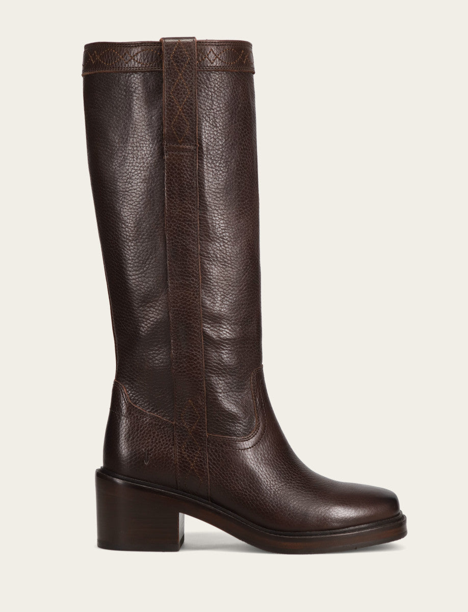 Frye Women's Dark Brown Kate Pull On Boots Dark Brown