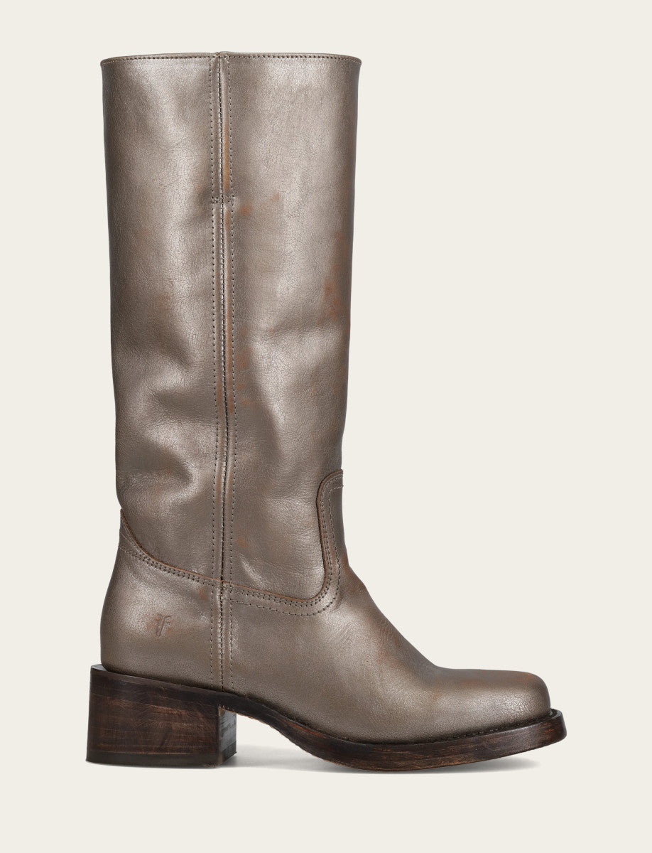 Frye Women's Metallic Stone Campus 14L Boot Metallic Stone
