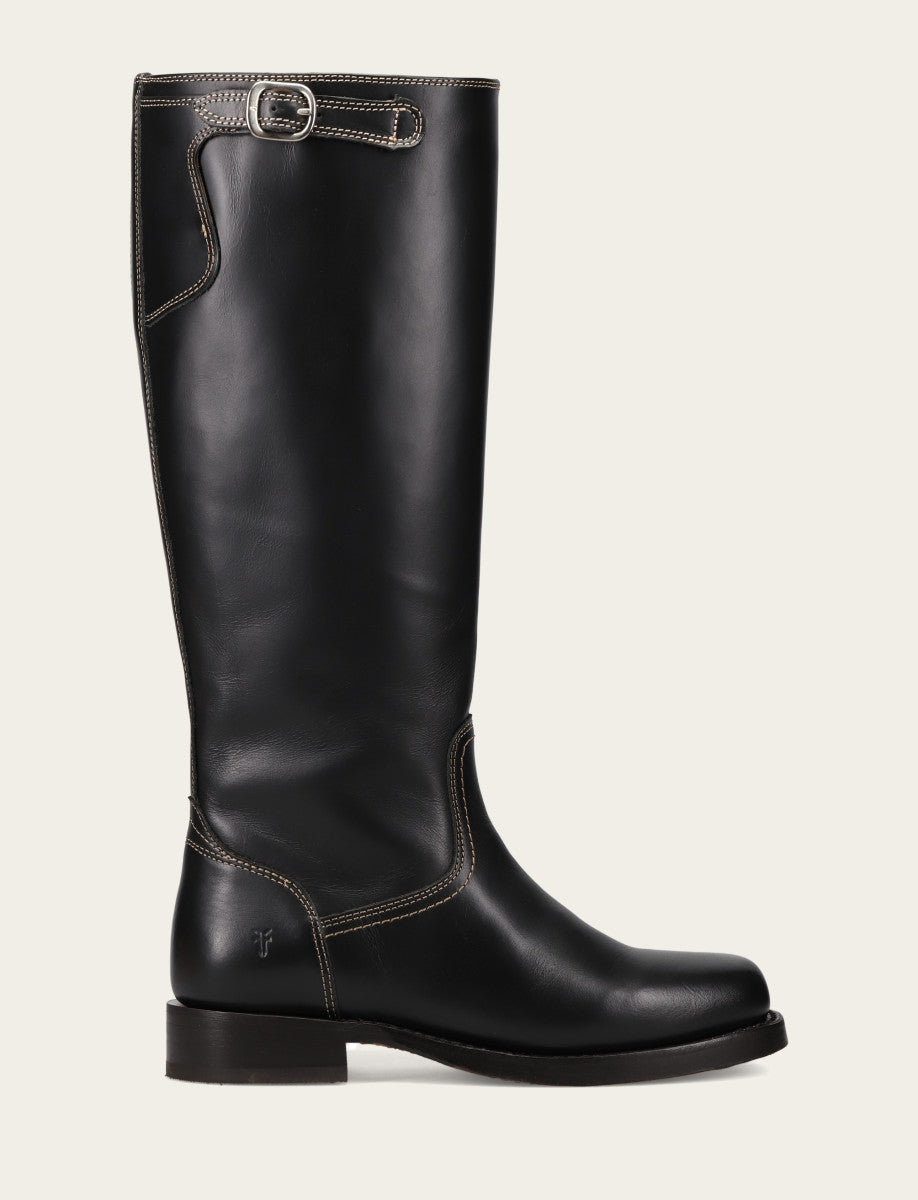 Frye Women's Black Campus Low Heel Tall Riding Boot Black