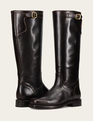 Frye Women's Bourbon Campus Low Heel Tall Riding Boot Bourbon