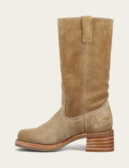 Frye Women's Tan Buck Campus 12R Boots Tan Buck