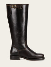 Frye Women's Bourbon Campus Low Heel Tall Riding Wide Calf Boot Bourbon