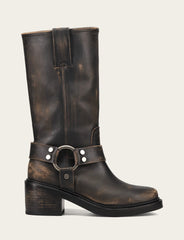 Frye Women's Distressed Black Kate Harness Boot Distressed Black