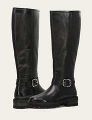 Frye Women's Black Olivia Buckle Tall Boot Black