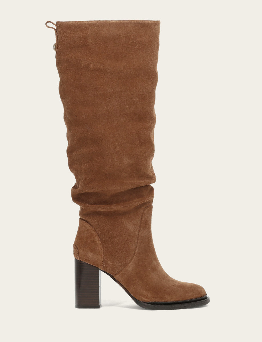 Frye Bark Alex Softy Tall Wide Calf Boot Bark