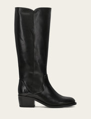 Frye Women's Black Carson 2 Piping Tall Boot Black
