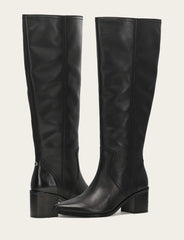 Frye Women's Black Sadie Softy Tall Wide Calf Boot Black