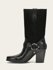 Frye Women's Black Shiloh Harness Belted Boot Black