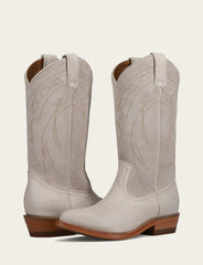 Frye Ivory Billy Pull On Deco Stitch Boot Ivory