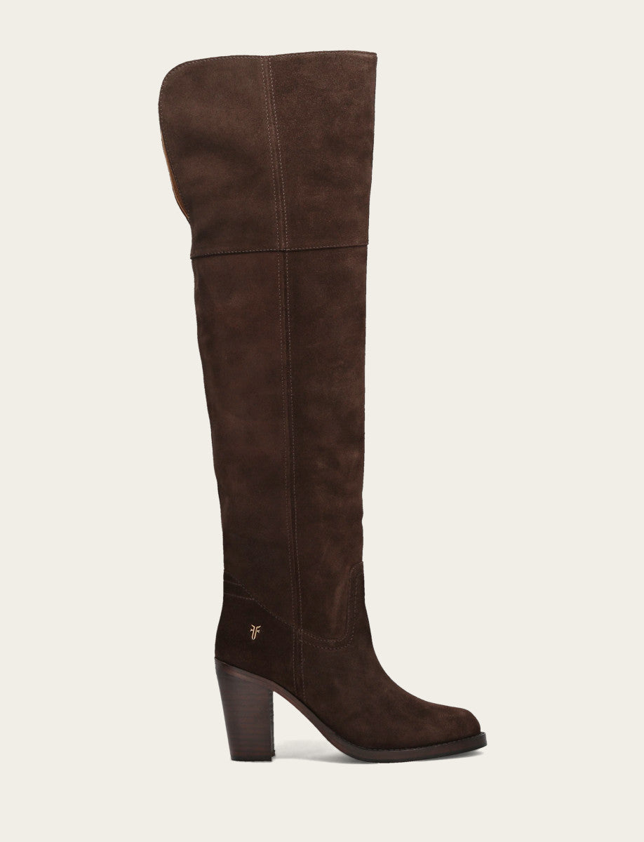 Frye Women's Dark Brown Corinne Over The Knee Boot Dark Brown