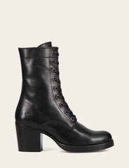 Frye Women's Black Jean Lace Up Boot Black