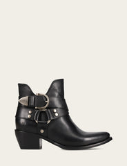Frye Women’s Black Sacha Multi-Strap Ankle Booties Black