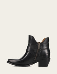Frye Women’s Black Sacha Multi-Strap Ankle Booties Black