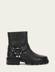 Frye Women's Black Olivia Harness Short Booties Black