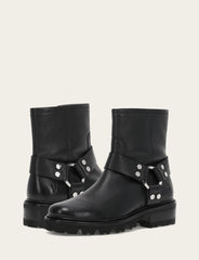 Frye Women's Black Olivia Harness Short Booties Black
