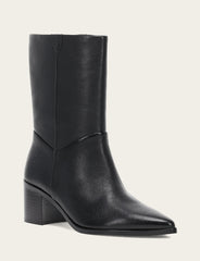 Frye Women's Black Sadie Softy Mid Booties Black