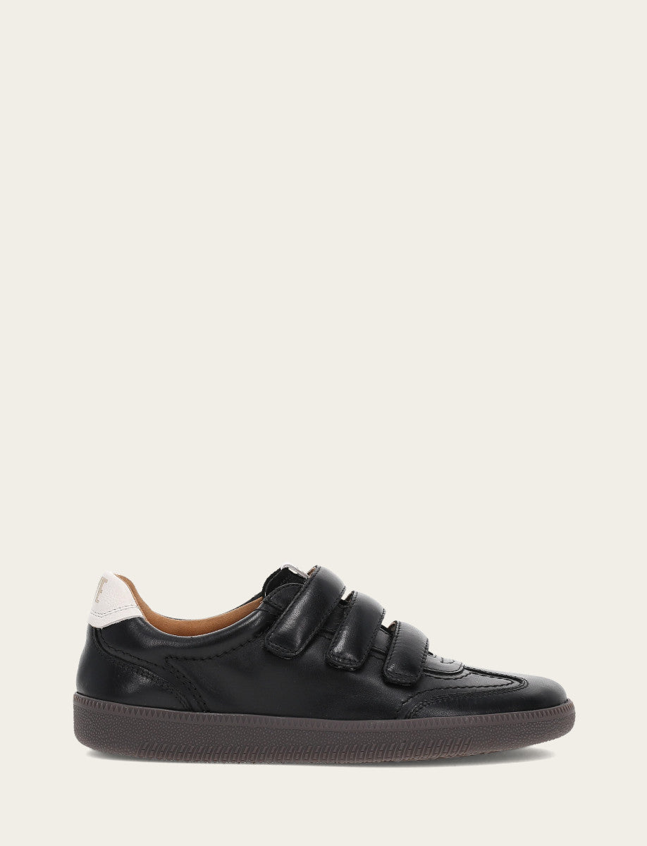 Frye Women's Black Milly 3 Strap Sneakers Black