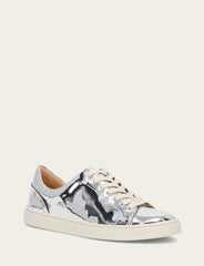 Frye Women's Silver Ivy Low Lace Slip On Sneakers Silver