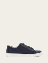 Frye Women's Navy Ivy Canvas Low Lace Sneakers Navy