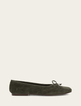 Frye Women's Dark Olive Emma Ballet Shoe Dark Olive