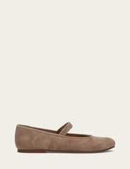 Frye Women's Dark Taupe Emma Elastic Mary Jane Shoe Dark Taupe