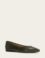 Frye Women's Dark Olive Heather Ballet Shoe Dark Olive