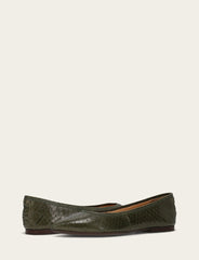 Frye Women's Dark Olive Heather Ballet Shoe Dark Olive