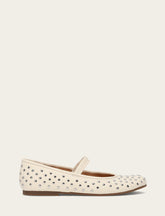 Frye Women's Ecru Emma Studded Mary Jane Shoe Ecru