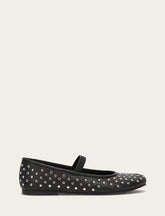 Frye Women's Black Emma Studded Mary Jane Shoe Black