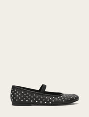 Frye Women's Black Emma Studded Mary Jane Shoe Black