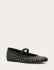 Frye Women's Black Emma Studded Mary Jane Shoe Black