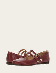 Frye Women's Cranberry Carson Multi Mary Jane Shoe Cranberry