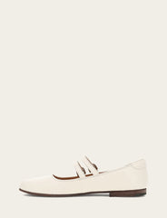 Frye Women's Ecru Carson Multi Mary Jane Shoe Ecru