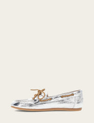 Frye Women's Silver Naya Boat Shoes Silver