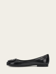 Frye Women's Black Carson Logo Ballet Flats Black