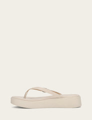 Frye Women's Ivory Maya Buckle Thong Sandals Ivory