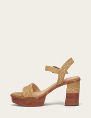 Frye Women’s Banana Pipa Woodstock Sandals Banana