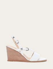 Frye Women's White Rachel Buckle Sandals White