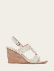 Frye Women's Ivory Rachel Logo Sandals Ivory