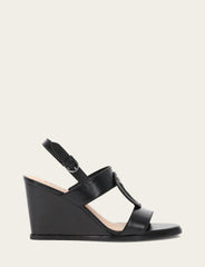 Frye Women's Black Rachel Logo Sandals Black