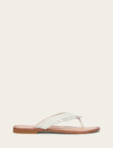 Frye Women's White Ava Fringe Sandals White