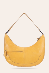 Frye Women's Melissa Crescent Hobo Handbag Mustard
