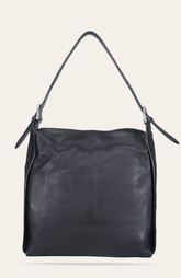 Frye Women's Black Carla Studded Hobo Handbag Black