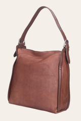 Frye Women's Cognac Carla Studded Hobo Handbag Cognac