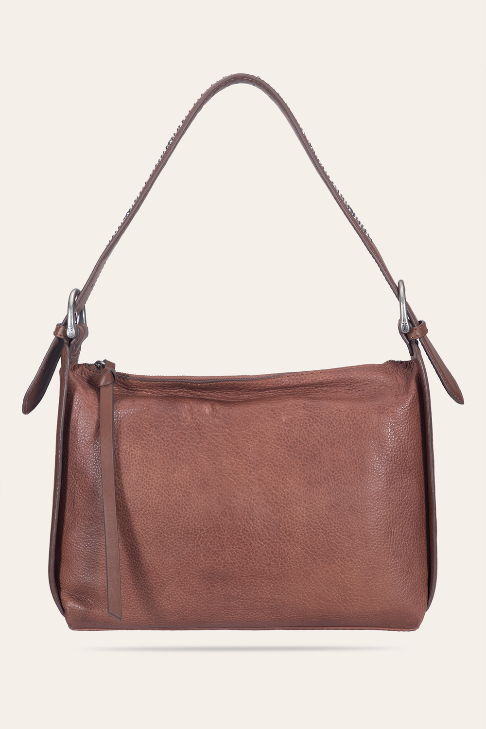 Frye Women's Cognac Carla Studded Shoulder Bag Cognac