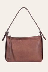 Frye Women's Cognac Carla Studded Shoulder Bag Cognac