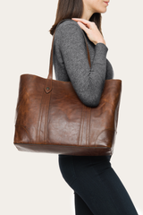 Frye Melissa Cognac Shopper Cognac
