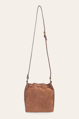 Frye Cognac Melissa Floral Convertible Bucket Cognac
