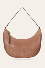 Frye Melissa Beige Crescent Hobo Beige